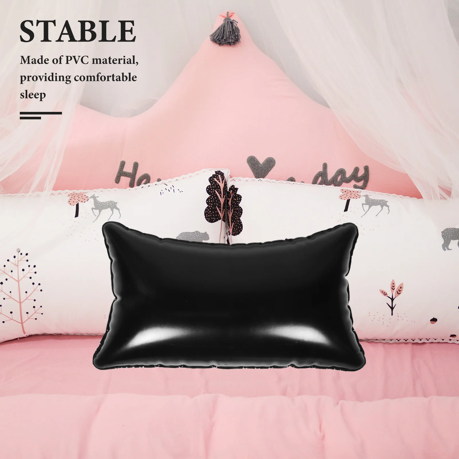 

Inflatable Hammock Cushion Comfortable Portable Pod Swing Seat for Indoor Outdoor Use Good Workmanship Stable Support Safe Usage