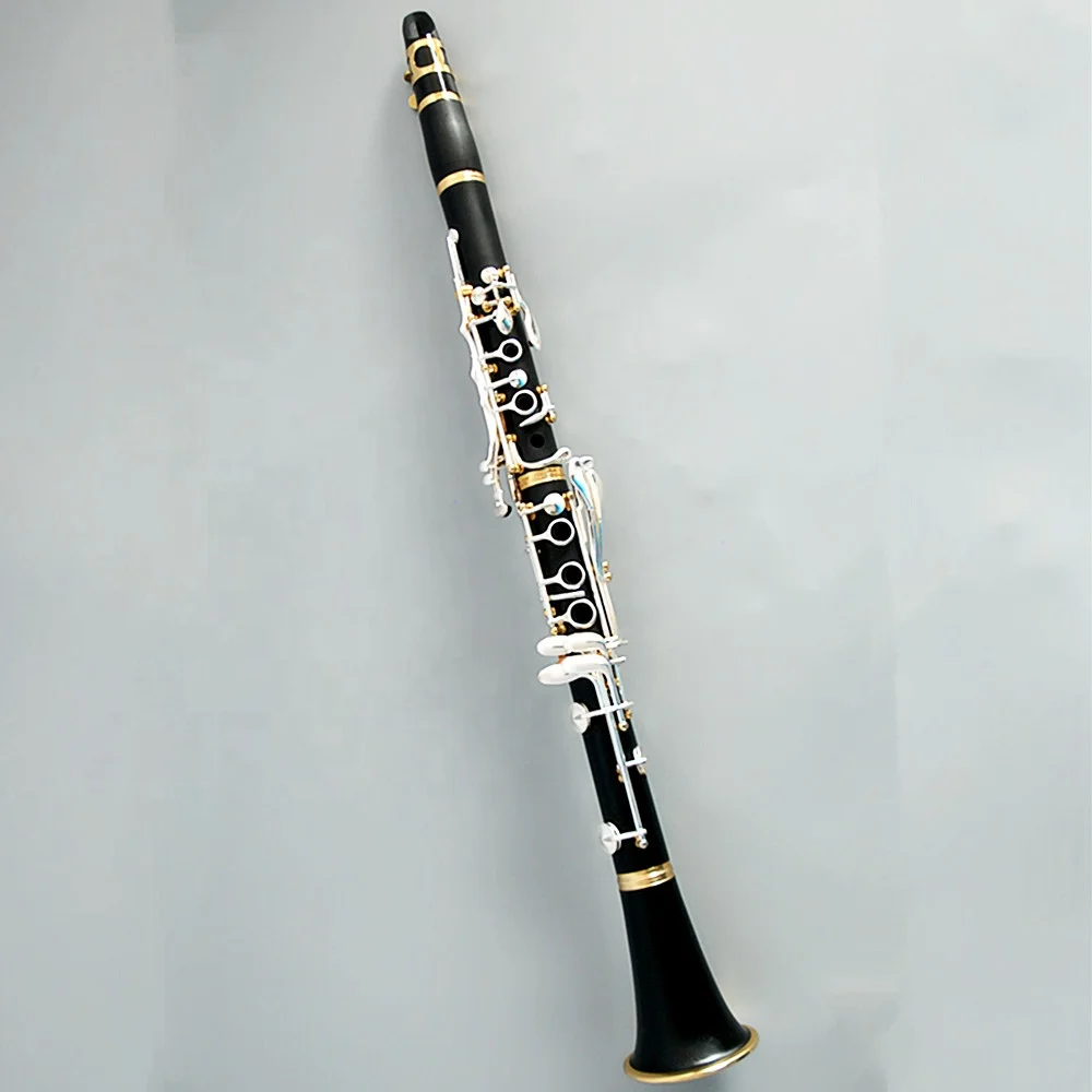 Profesyonel Clarinet ABS 17 Key Bb(silver Plated + Gold Plated) Clarinet