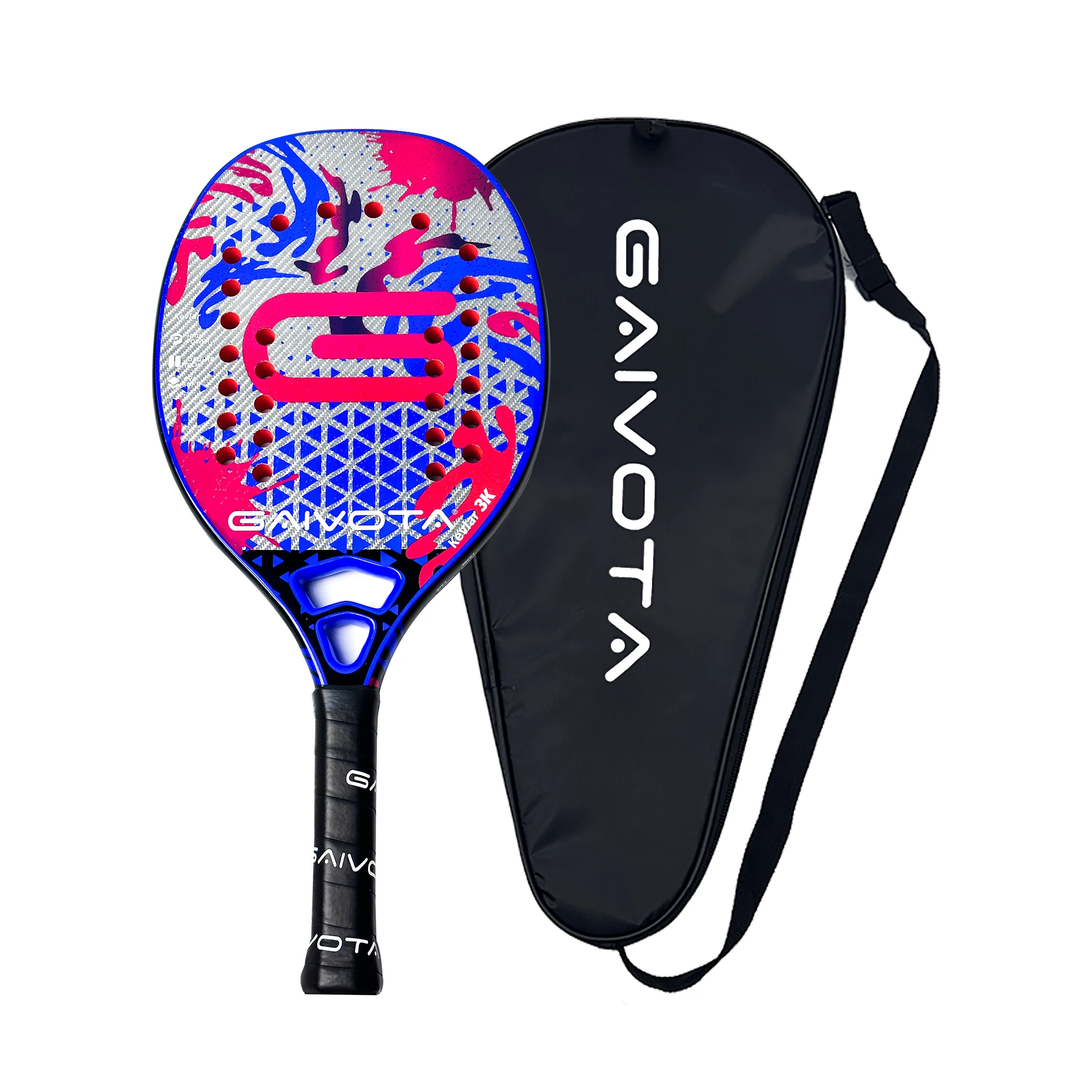 Experience Precision and Power with Gaivota 2024 Speed Attack Beach Tennis Red EVA Racket