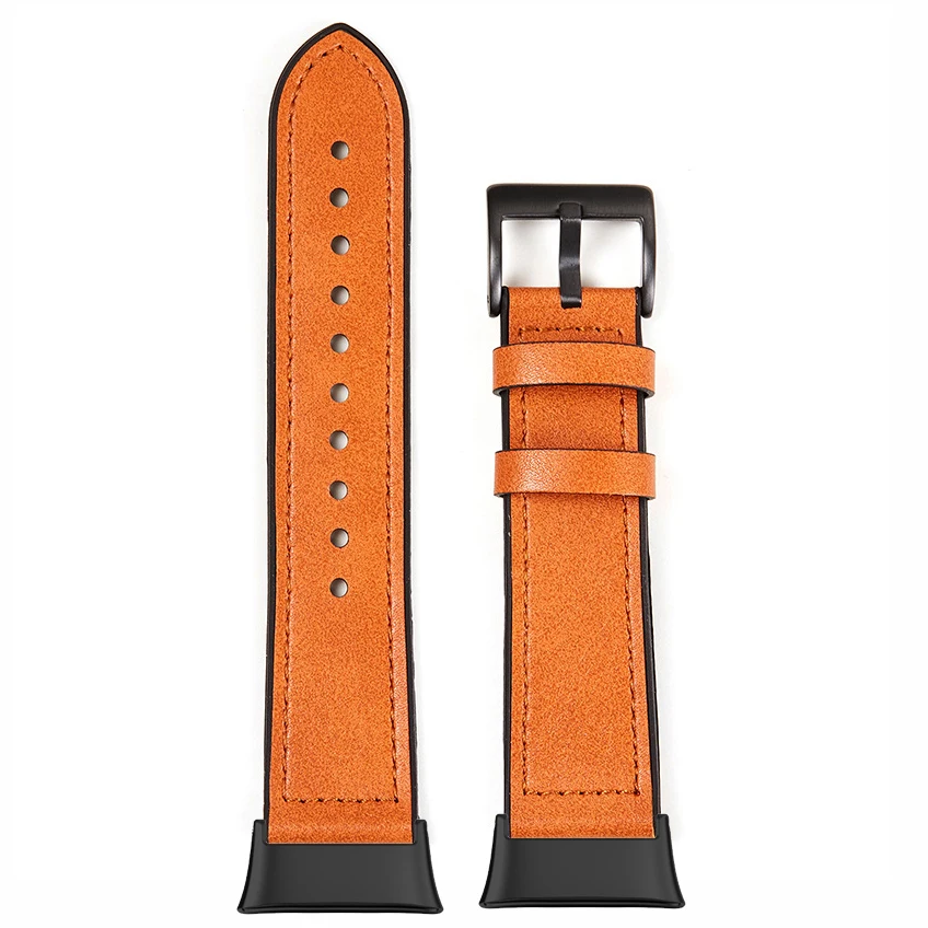 Essidi Frosted Geniune Leather Silicone Band For Xiaomi Redmi Watch 3 Soft Watch Bracelet Strap Loop For Redmi Watch 3