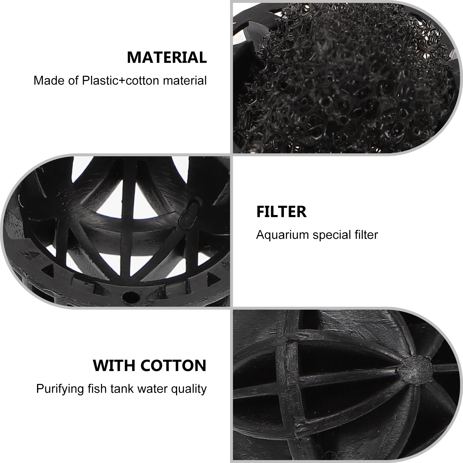 

150 Pcs Biosphere Filtration Material Aquarium Media Pond Filter Coral Balls Block Cotton Fish Filters Tank