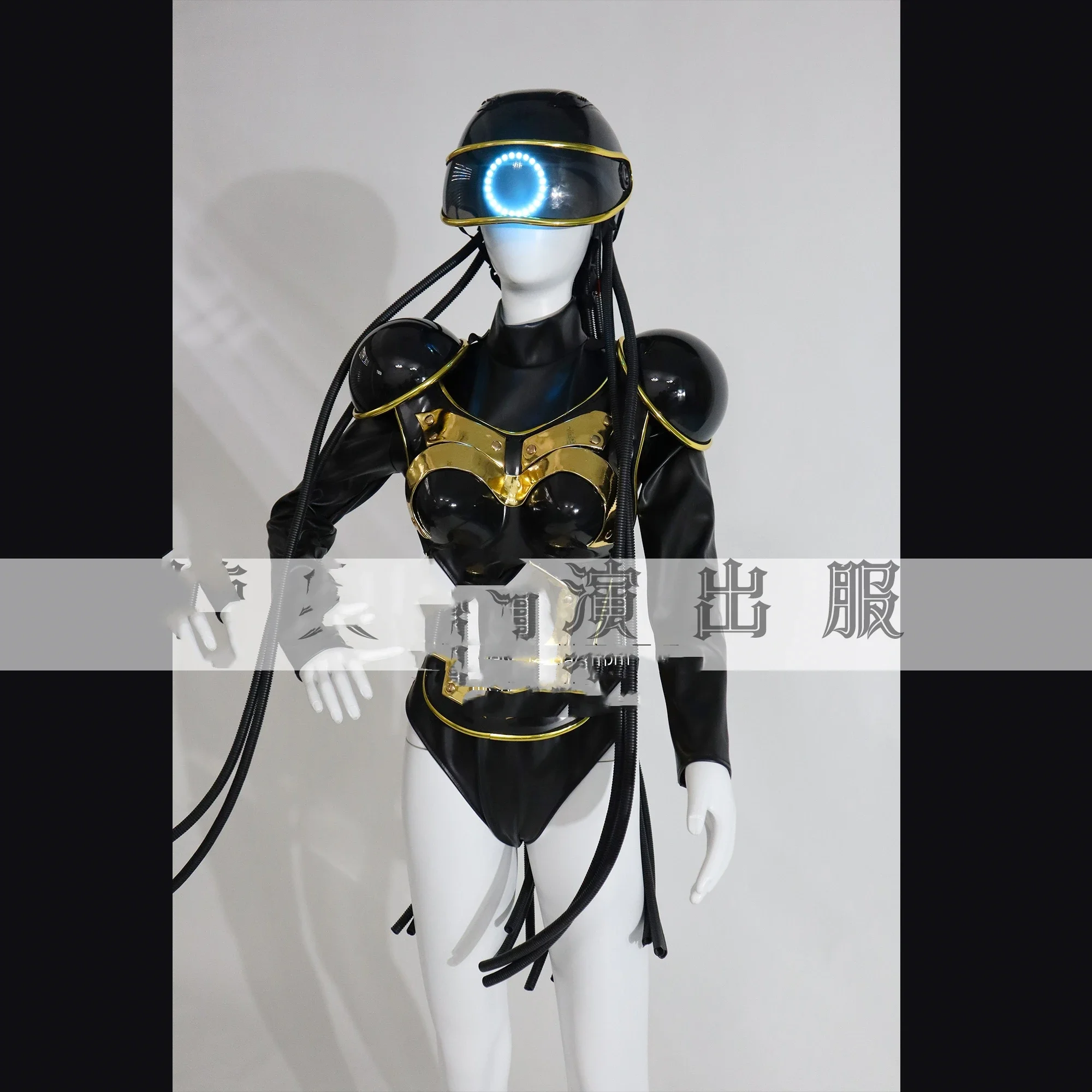 New costume female led luminous braid helmet nightclub ds atmosphere