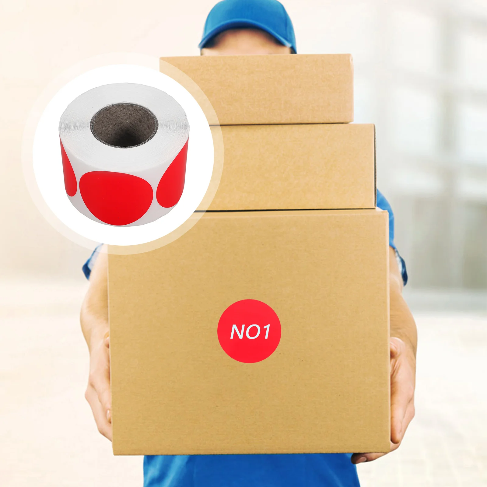 

Self-Adhesive Blank Labels Strong Adhesive Custom Product Label Long Lasting Usage Round Stickers Thermal