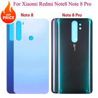 New For Xiaomi Redmi Note8 Note 8 Pro Battery Back Cover 3D Glass Panel For Redmi Note 8 Rear Door Housing Case Adhesive Replace
