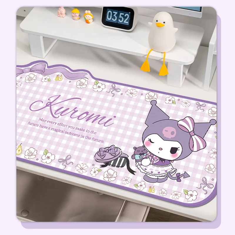 Sanrio Muismat Kuromi Oversized Gamer Toetsenbord Muismat Computer Accessoires Cartoon Kantoor Muismatten Desktop Protectors Mat
