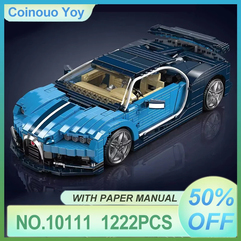 

Technical MOC Mould King 10111 Hypercar Super Car Racing Vehicle Model Building Blocks Bricks Puzzle DIY Toys for Chrismas Gifts