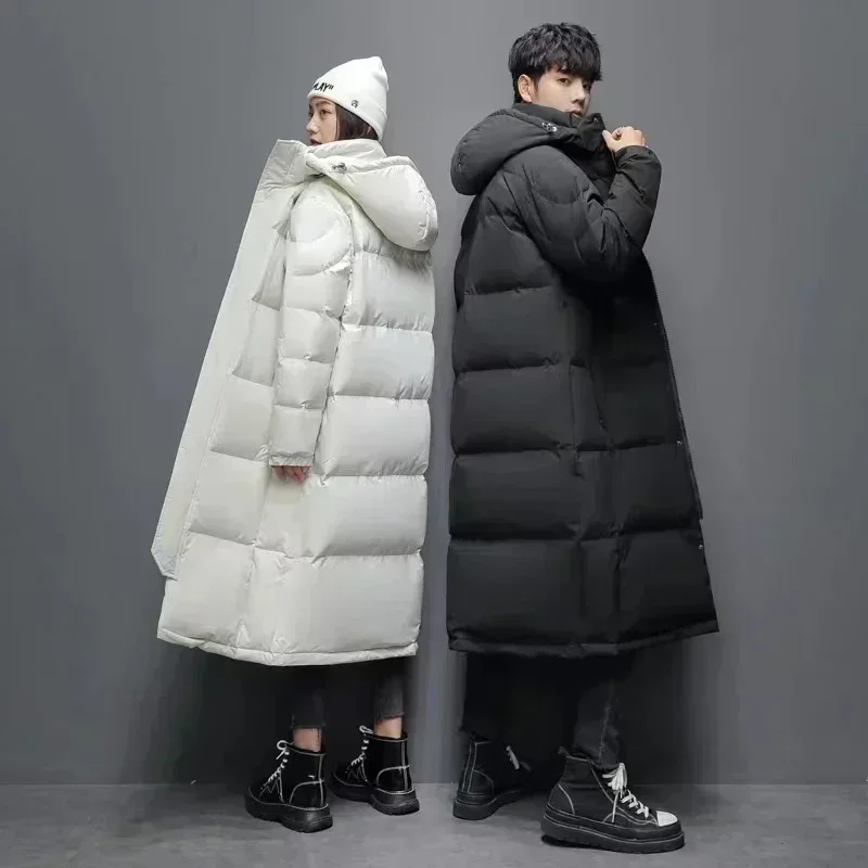 New -20 °C Daunen jacke Männer lange Jacken Winter warm leichte weiße Enten Daunen Mäntel Männer Streetwear Mäntel Frauen Kleidung