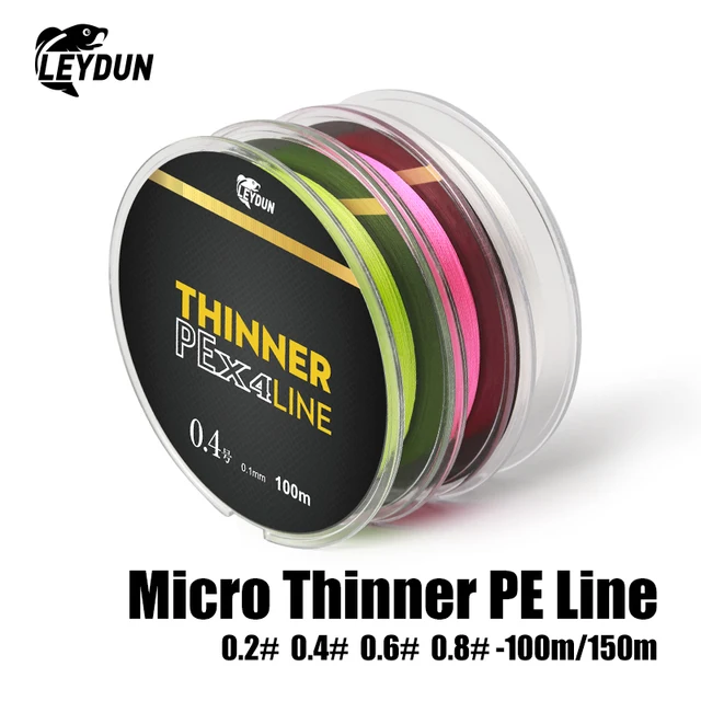 Micro THINNER Linie wędkarskie 100m 150m MT8 4 pasma plecione PE Japan Monofilament Zestaw żyłki wędkarłowate Drut wędkarski