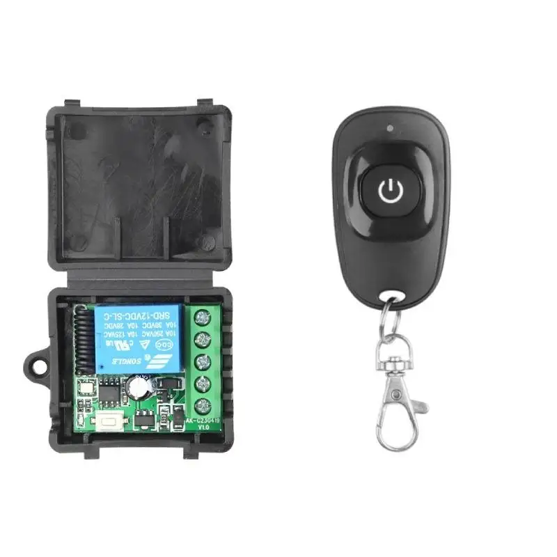 433 Mhz Universal Wireless Remote Control Switch DC 12V 1CH Relay Receiver Module And RF Transmitter Electronic Lock Controller