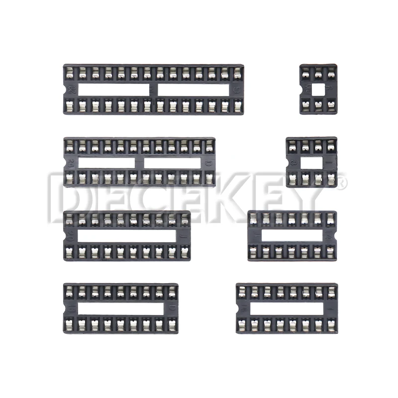 10PCS IC Seat DIP IC Socket Adaptor Solder DIY Sockets 6pin 8pin 14pin 16pin 18pin 20pin 24pin 28pin