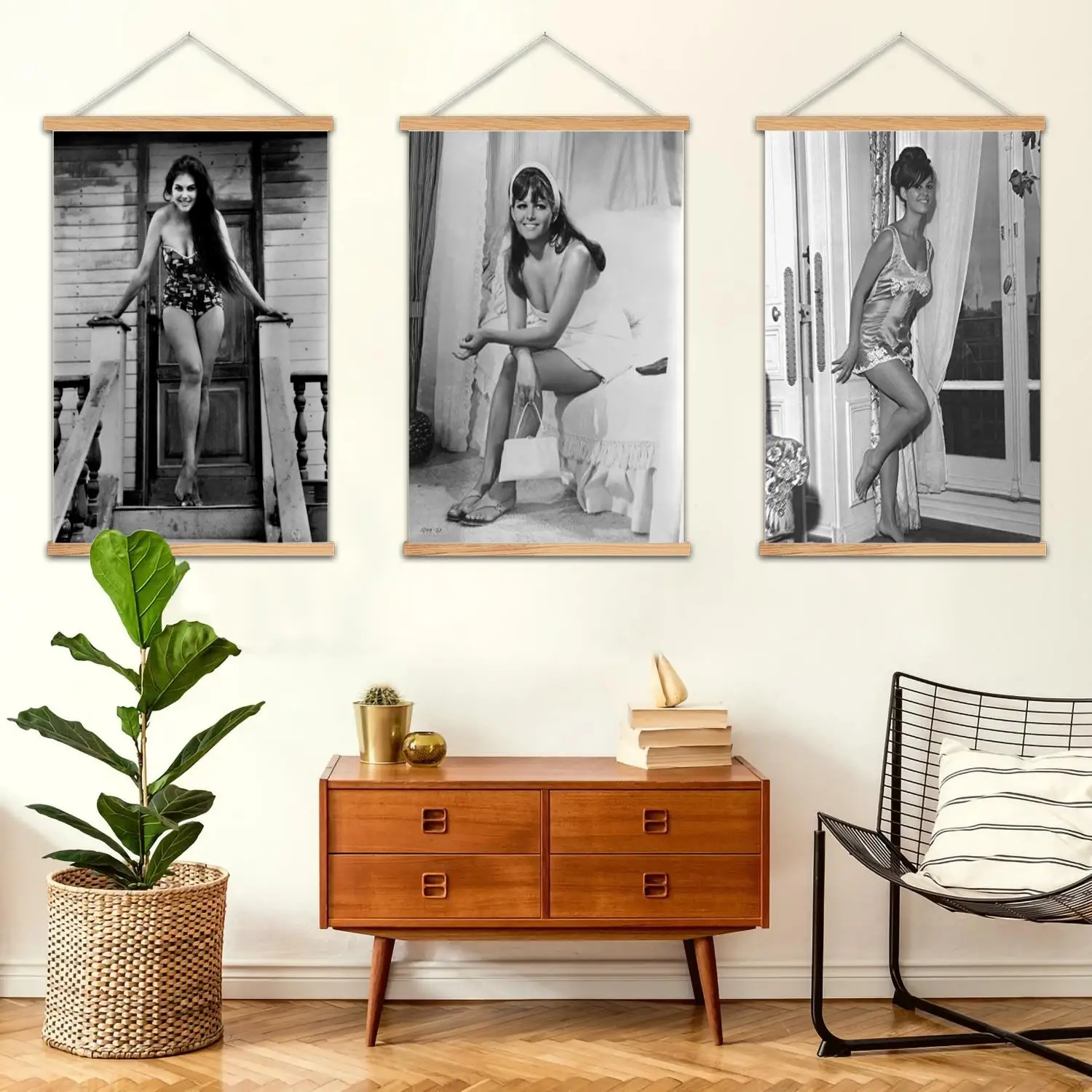 Actor claudia cardinale, pintura de pared enmarcada, póster artístico en lienzo e arte de pared, decoración moderna para dormitorio familiar, pintura decorativa