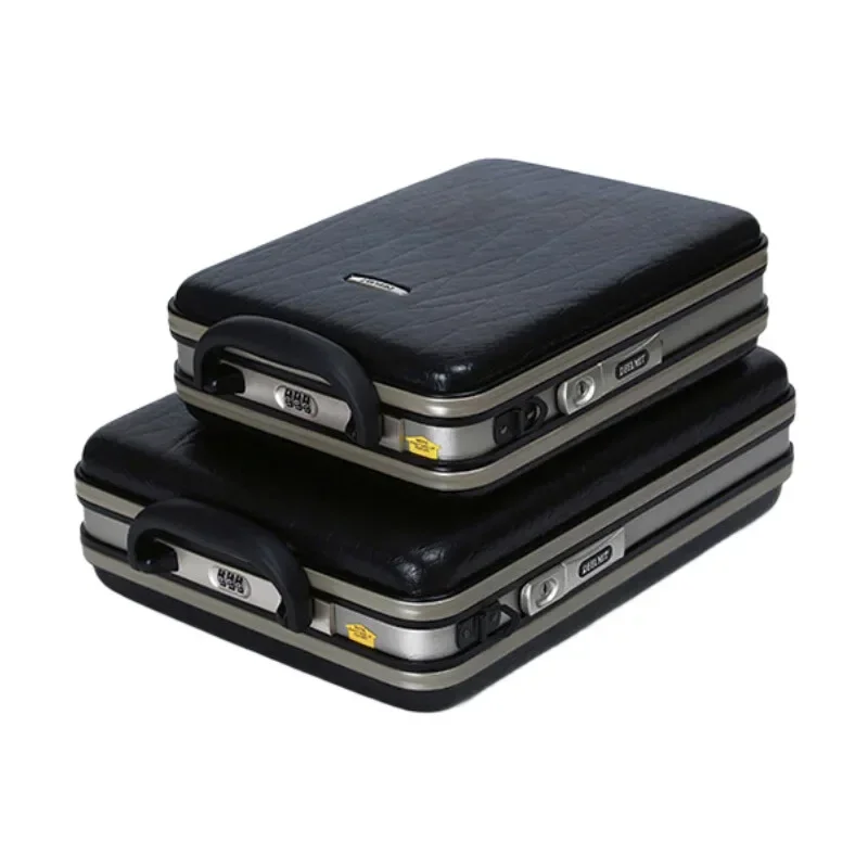 Men Professional Briefcase Vertical Style Code Lock Bag Document Laptop Case 13 15 Inch For Travel