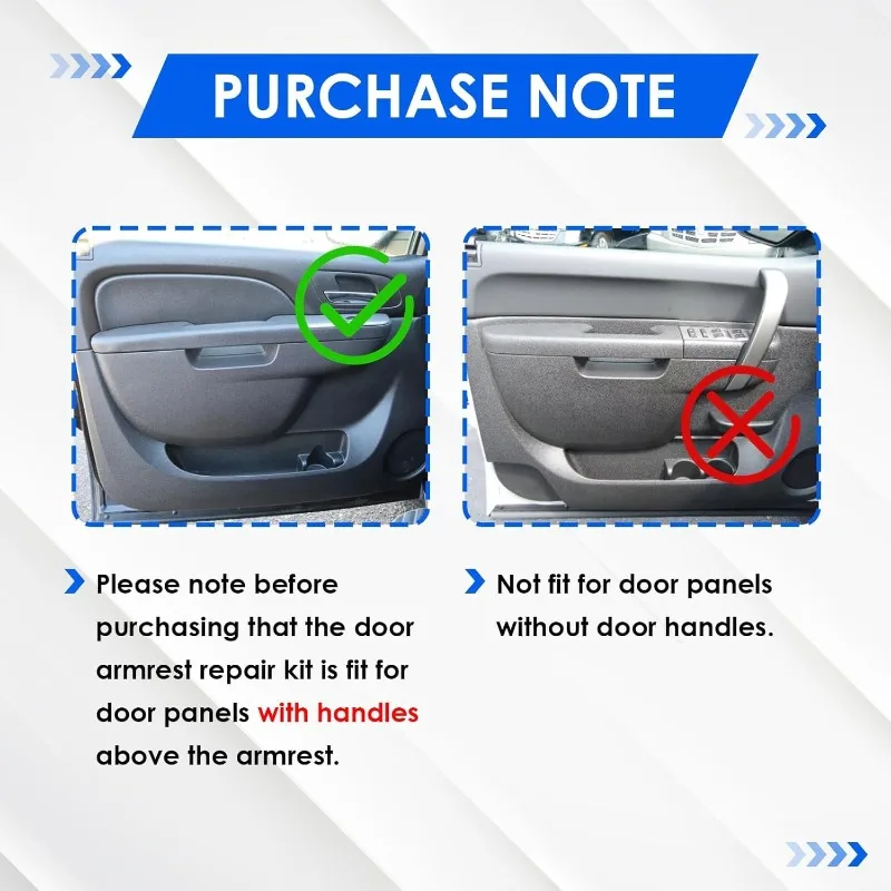80994 Front Left Driver Side/Right Door Armrest Repair for GMC Sierra Yukon XL for Chevrolet Suburban Silverado 1500 2500 3500 5