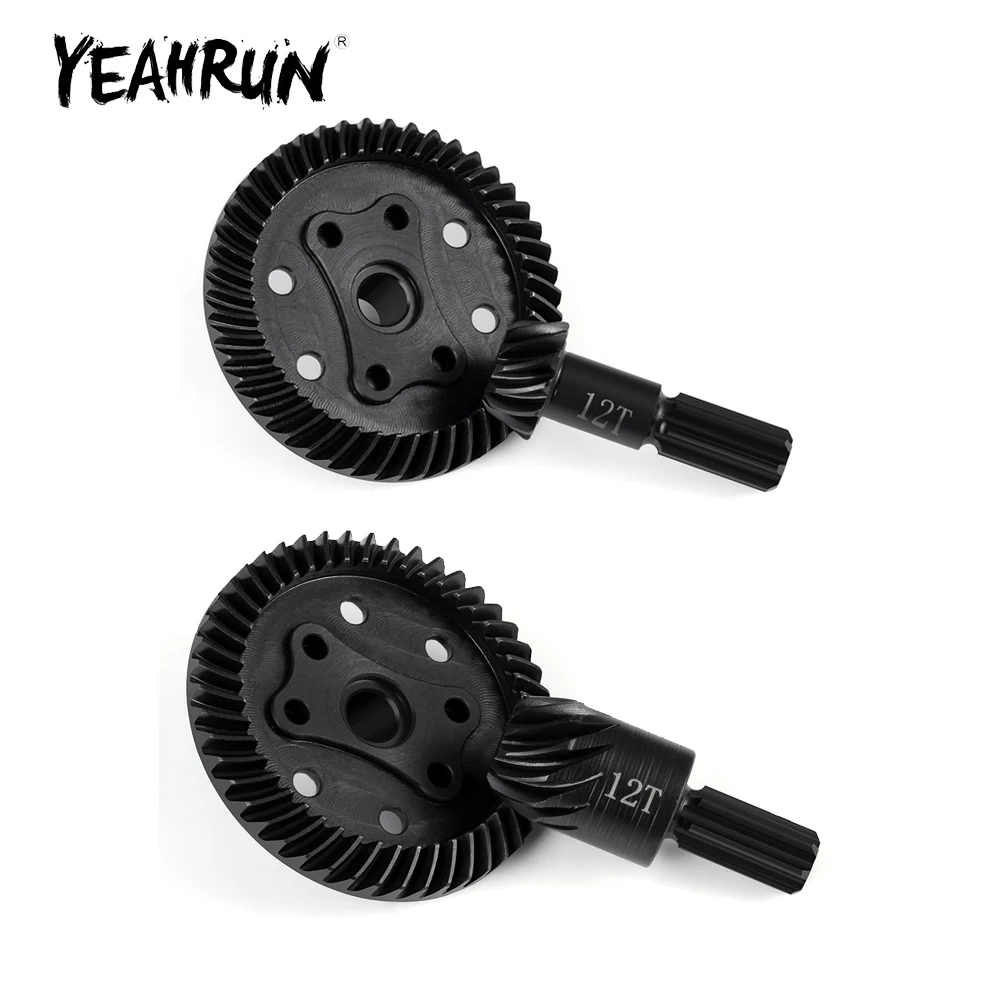 YEAHRUN 40cr الصلب 47 + 12T ترس نقل أمامي/خلفي لـ Traxxas 1/16 Mini Maxx 2S RC ملحقات أجزاء ترقية السيارة