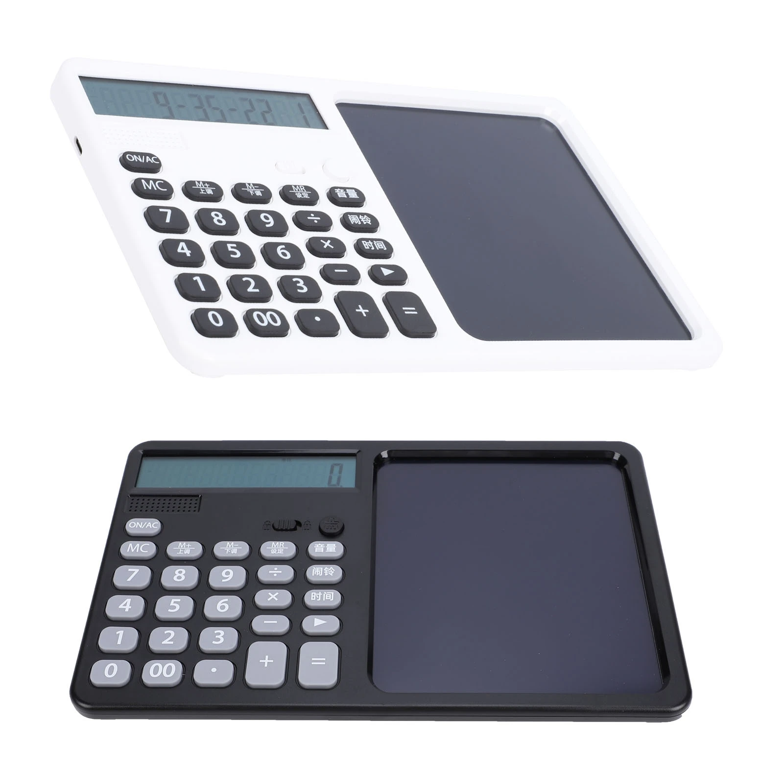 Wielofunkcyjny Kalkulator Mówiący, Ładowalny, 12-cyfrowy Kalkulator z Dużym Wyświetlaczem i Notesem, Duże, Czułe Klawisze do Użytku Szkolnego