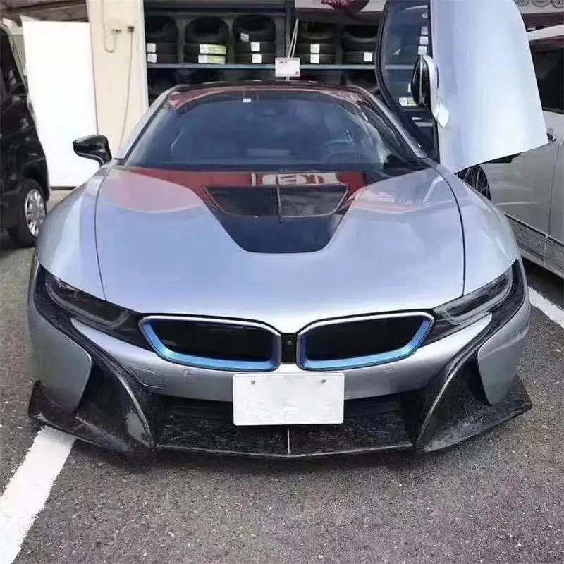 

Arrived Top Style Carbon Fiber Body Kit for I8 With Front Lip Side Skirts Rear Wing Rear Lip