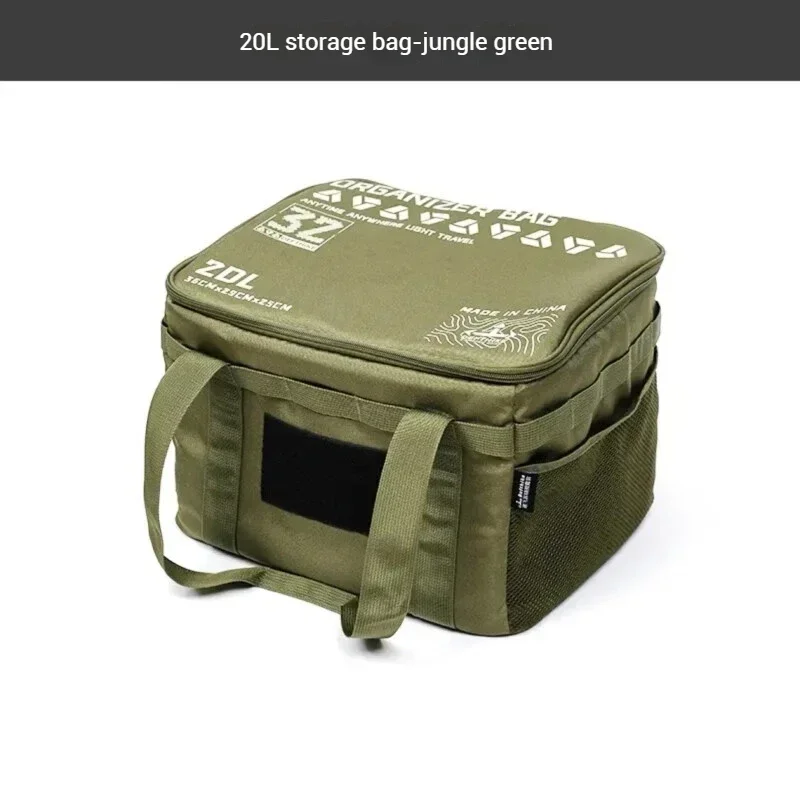 Defthike Tofu Bag Outdoor Camping Equipment Storage Bag 20L Outdoor Cooking Utensils Lighting Tools Large Capacity Supplies