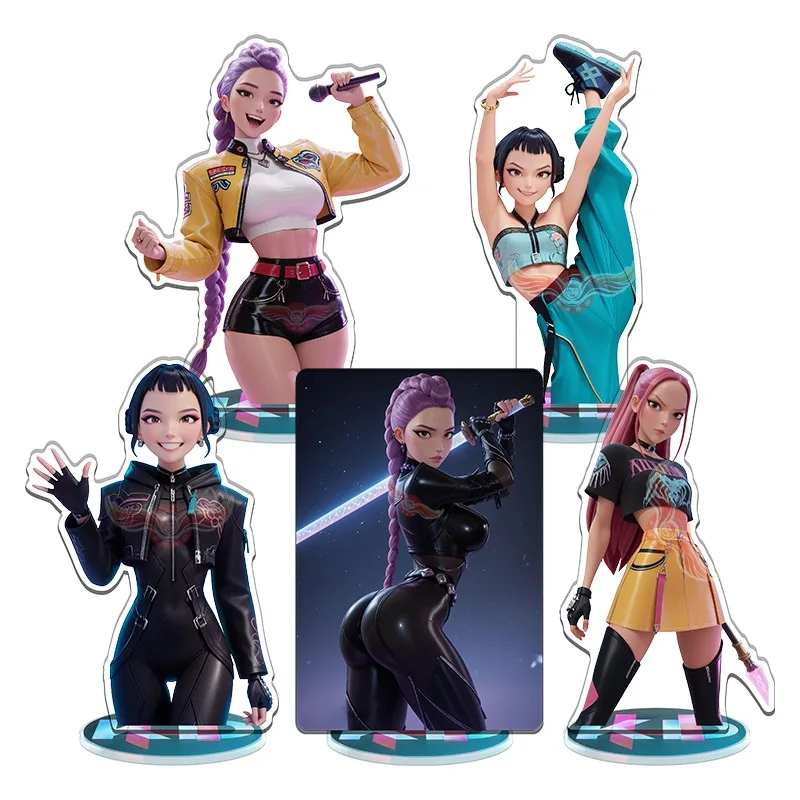 

K-Pop: Devil Hunter Подставка для персонажей аниме Декоративные украшения в стиле аниме Декоративная акриловая настольная подставка Фотокарта с персонажами