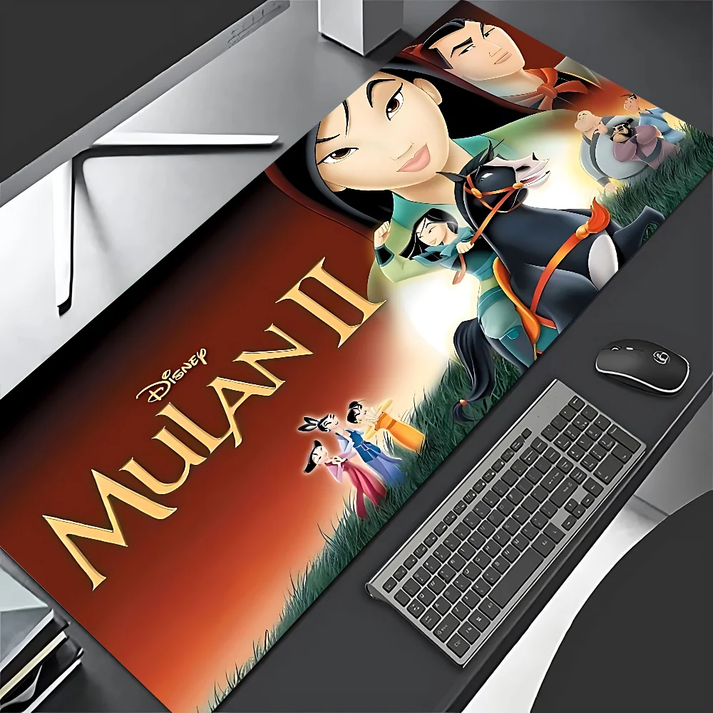 لوحة ماوس ديزني برينسيس مولان وصلت حديثًا لوحة ماوس ألعاب كبيرة مقاس L XL XXL لحصيرة لوحات المفاتيح #6