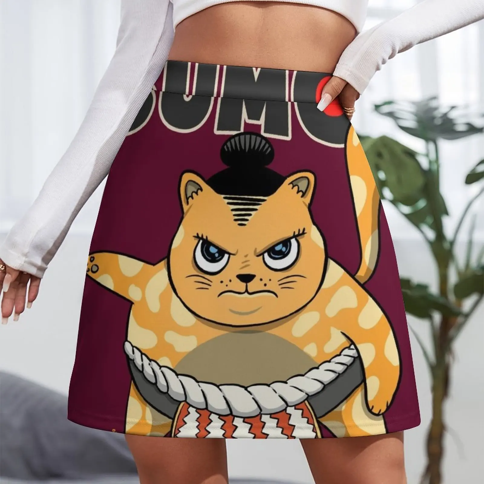 Sumo Wrestler Cat Yokozuna ネコ Neko Orange Mini Skirt elegant dresses for women cosplay elegant social women's skirts