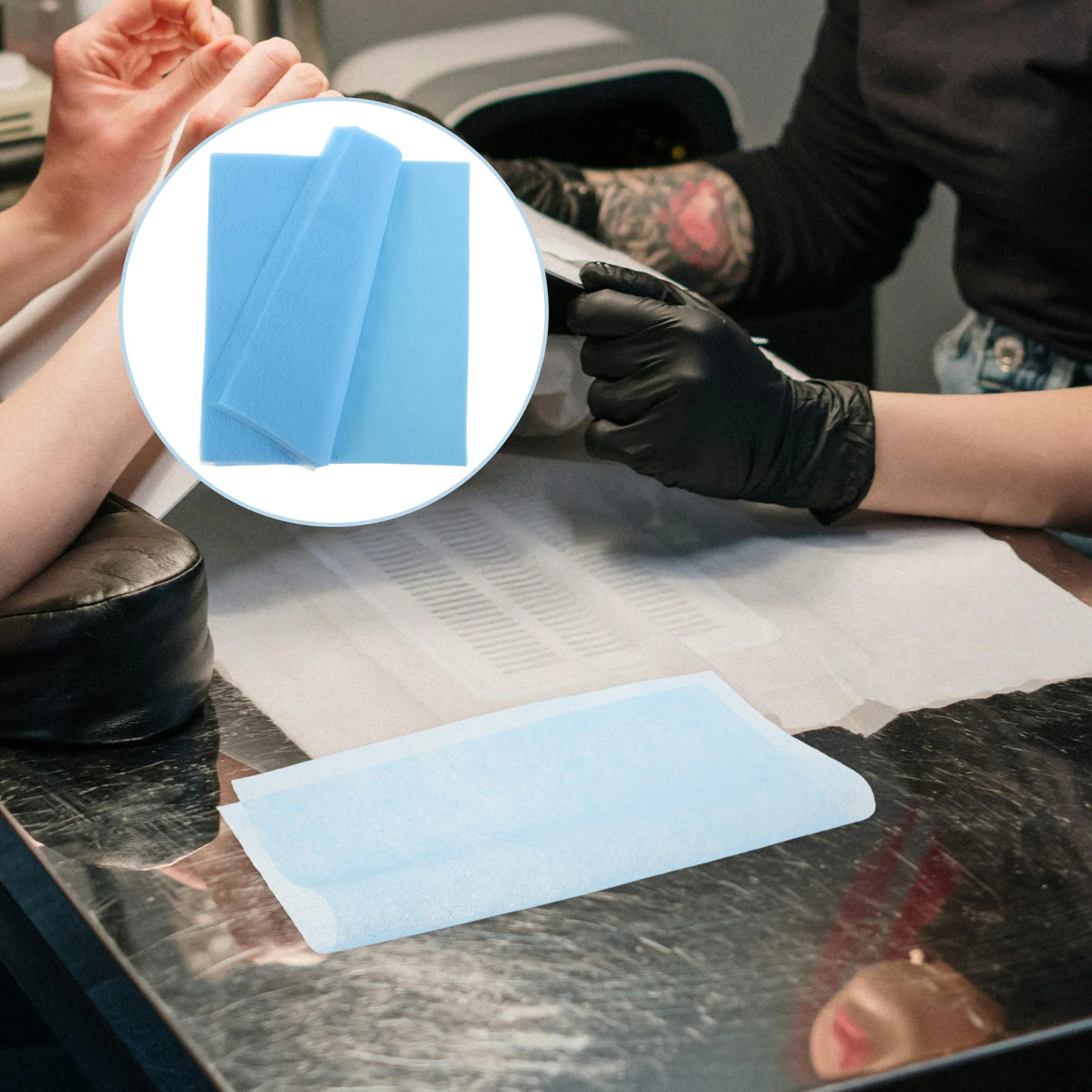 

200 Sheets Nail Dust Collector Filter Paper Non-Woven Durable for Salon Spa Manicure Vacuum Cleaner Replacement Filters