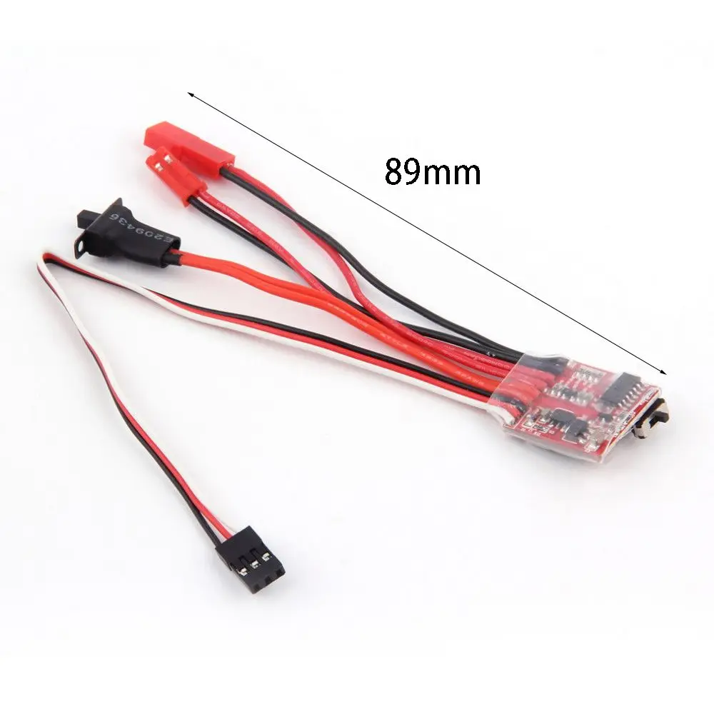 Mini 30A ESC Motor Speed Controller RC ESC 2KHz Forward Reverse Brush Brake RC 2S Controller Boat Car Prototank Top Regulator