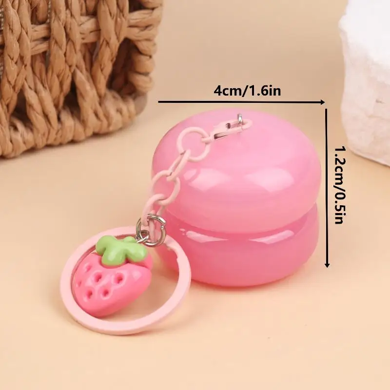 1Pcs Empty Plastic Lip Mask Jars With Keychain Pendant Lipstick Makeup ContainerLip Balm Cans Cream Lip Balm Containers 5g Mini view 6