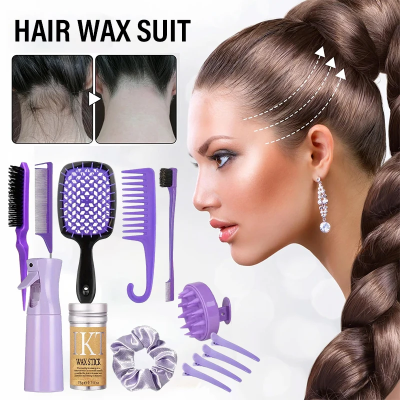 

Набор восковых палочек для волос, воск для волос и щетка для управления отлезнования волос и париков с расческами для волос и инструментами для детей, женщин и мужчин