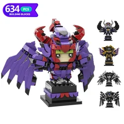 Moc Saint Seiyaed Japanese Anime The Dark Knight Mech Warrior Action Figures Brickheadz Robot Building Blocks Brick Toy Gift