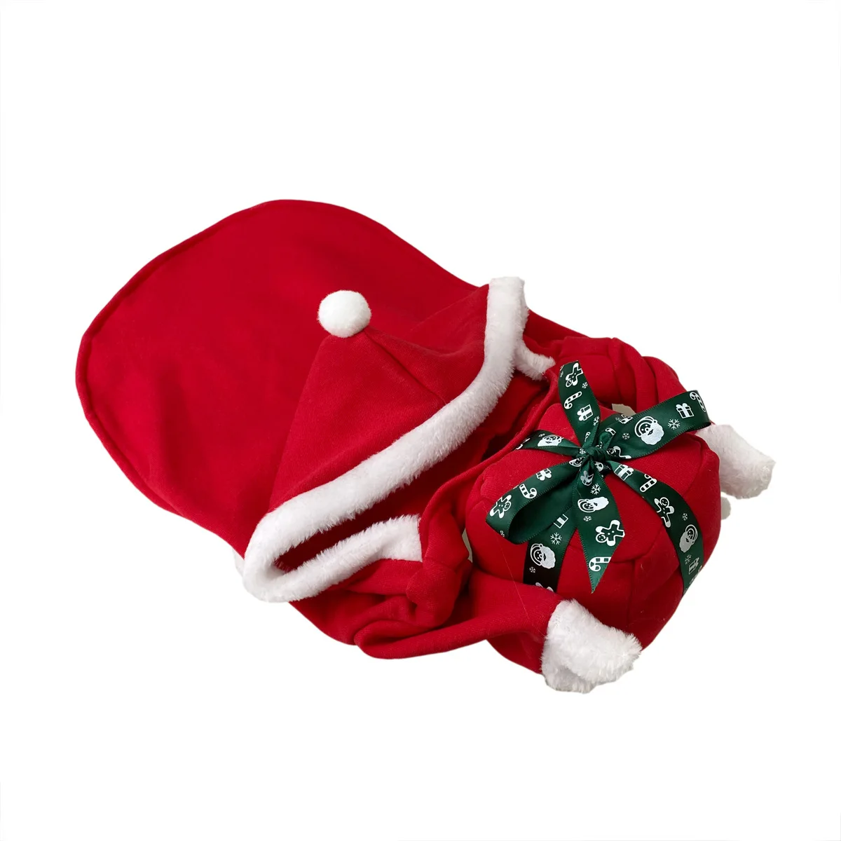 Christmas Halloween Dog Costume Warm Winter Dog Clothes Velvet Dog Hoodie Shirt Outfit Xmas Dress up Clothing for Large Dogs