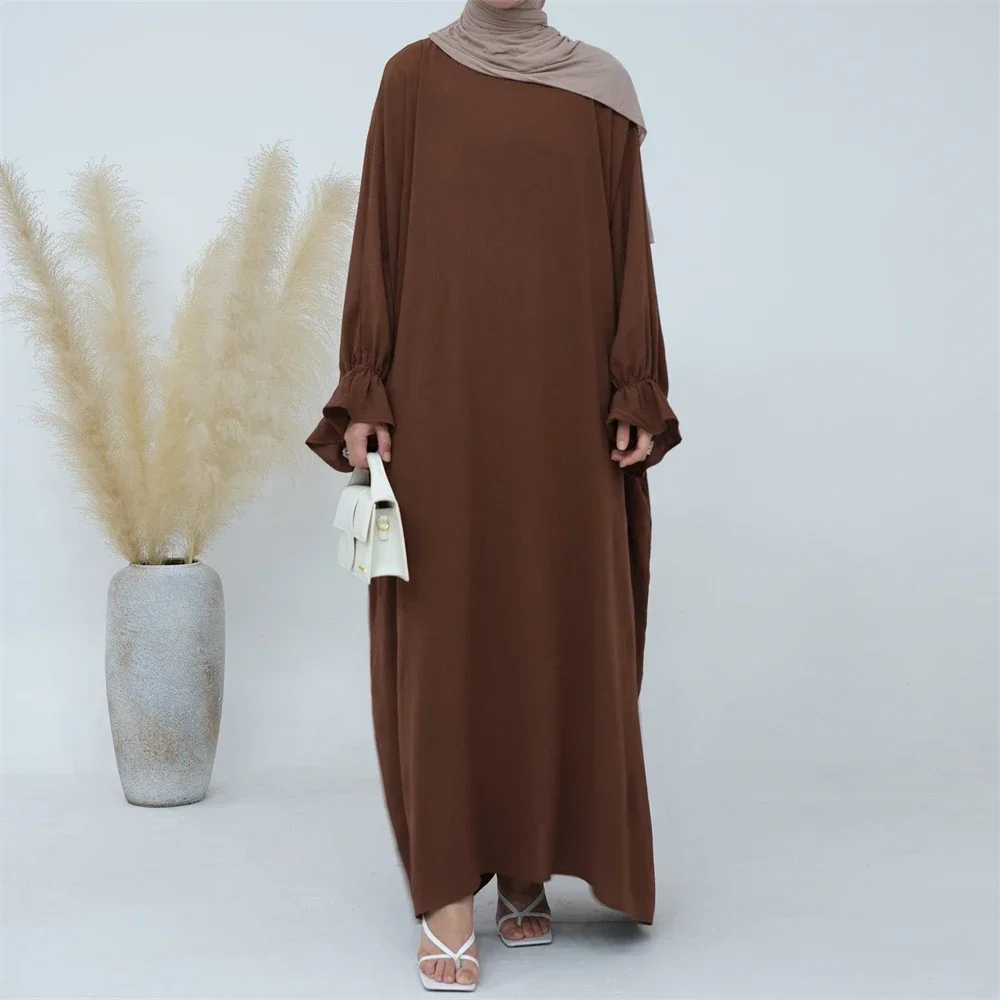 Abito lungo da donna musulmana modesta Eid Ramadan Djellaba Indumento di preghiera islamico Abito arabo Abaya Caftano Burqa Dubai Turchia Jalabiya