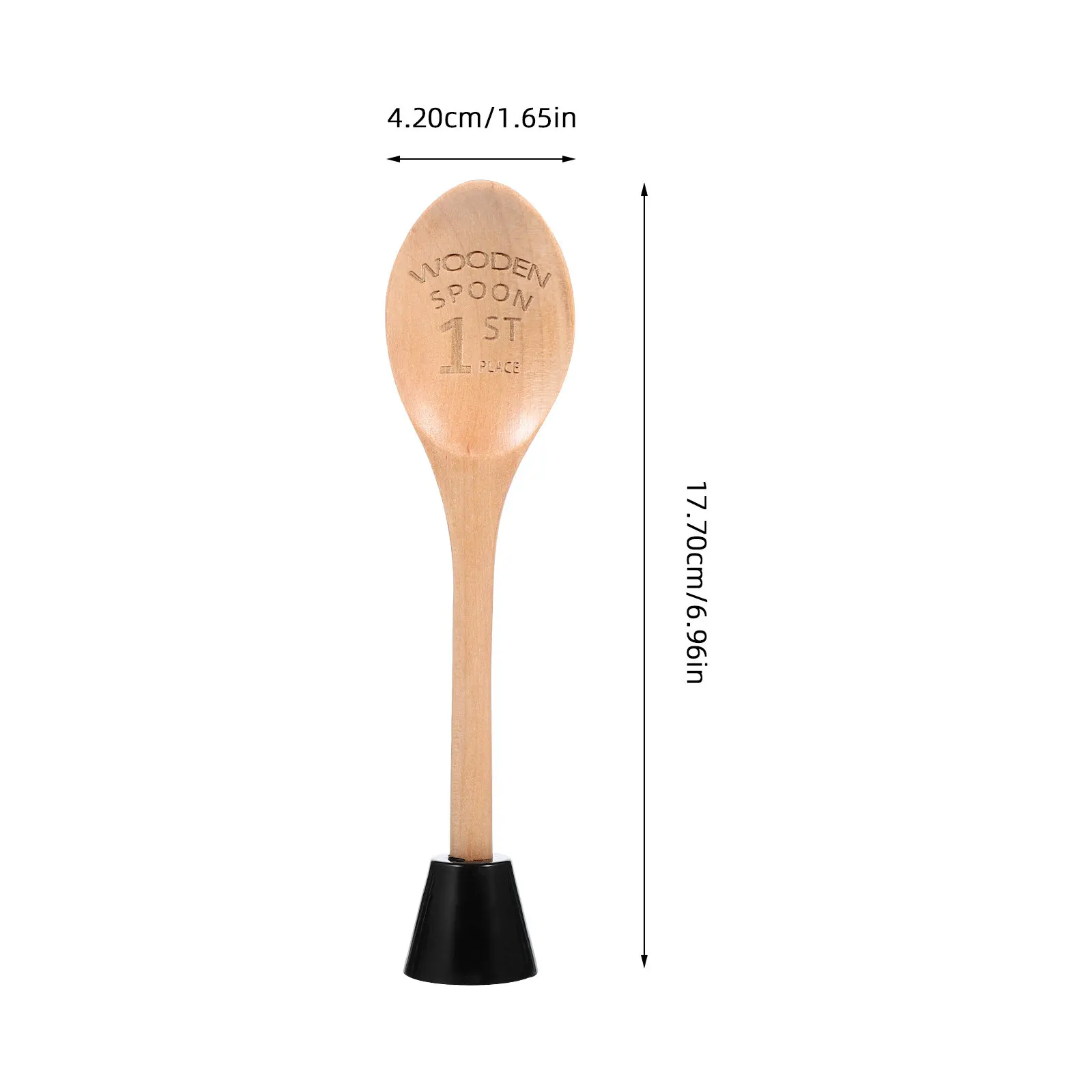 Handle Kitchen Cooking Spatula Steel Stainless Halloween Christmas Cooking Spoon Wooden Engraved Wooden Spoon Trophy 3PCS