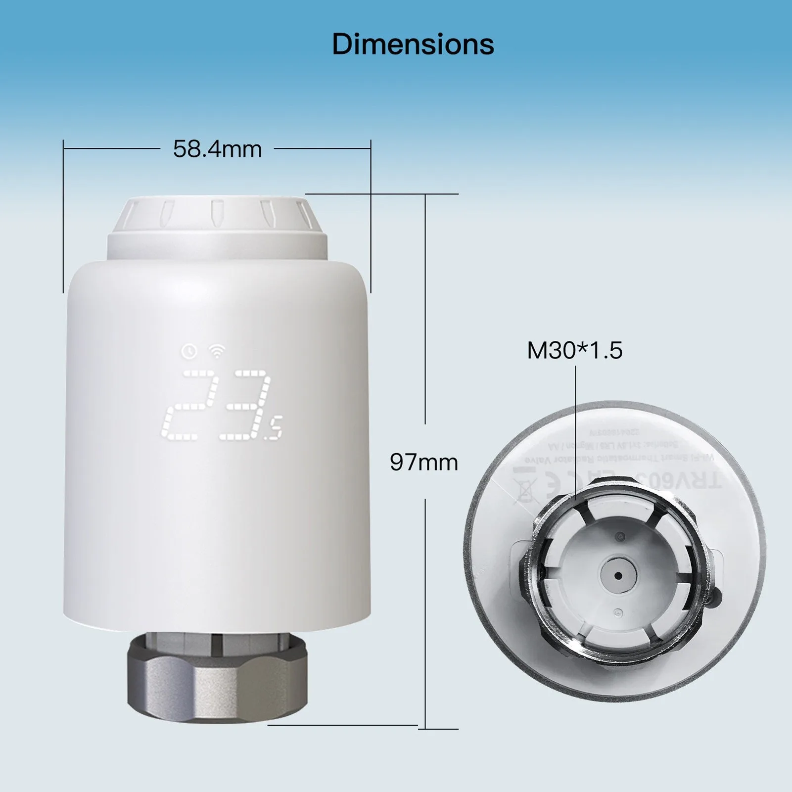 Tuya WiFi/ZigBee Smart Thermostat Radiator Valve Remote Timer Automatic Radiator Switch Energy-saving Temperature Control Valve