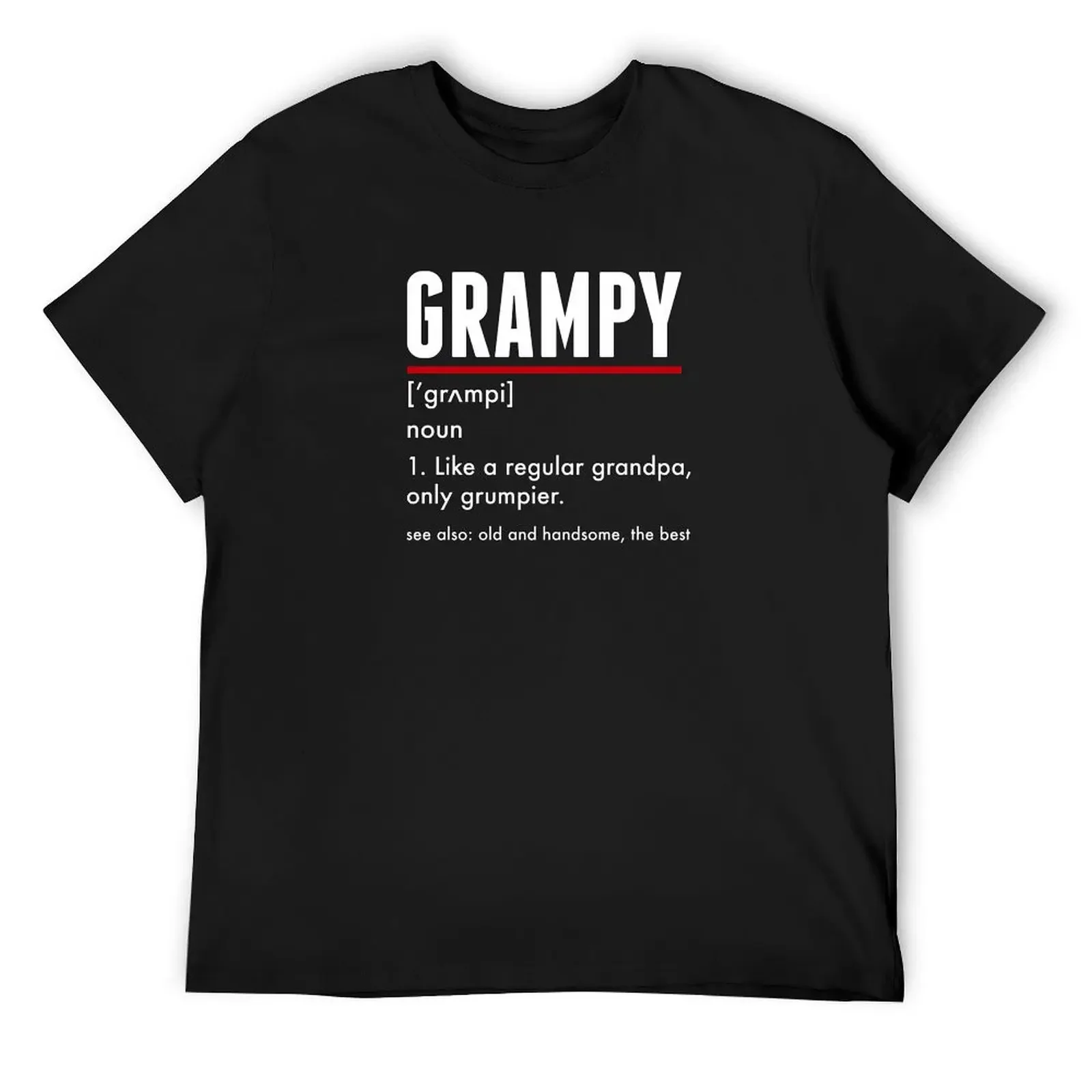 Grampy For Grumpy Grandfather Shirt Gift T-Shirt anime t shirts shirts graphic tee plus size tops kawaii clothes outfits for men