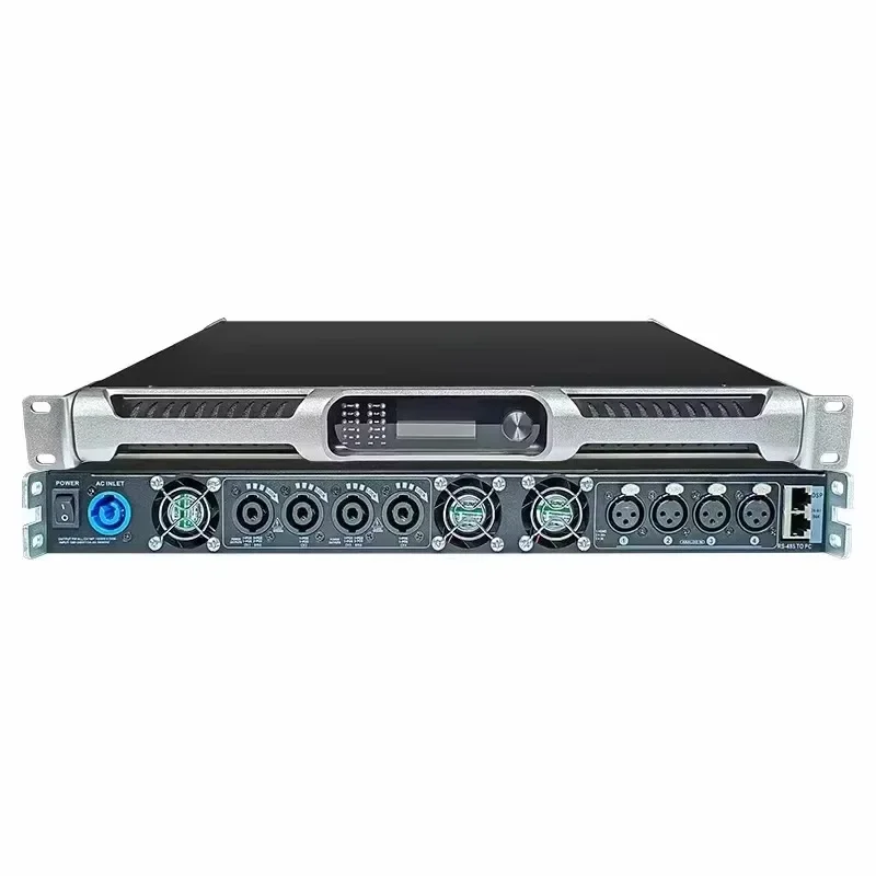 

AC85-265V FPA16K 2 Ом 4500wx4 Высокомощный цифровой сценический звук класса D Стандартное аудио Открытый 4-канальный цифровой усилитель 1u