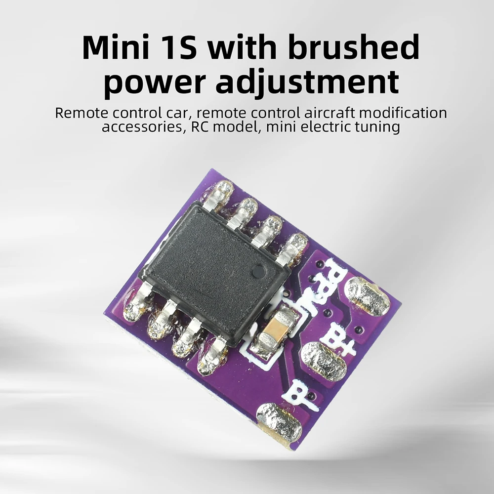 Mini 1S Brushed ESC Unidirectional Bidirectional Remote Control Car,Remote Control Airplane Modification Parts RC Model Mini ESC