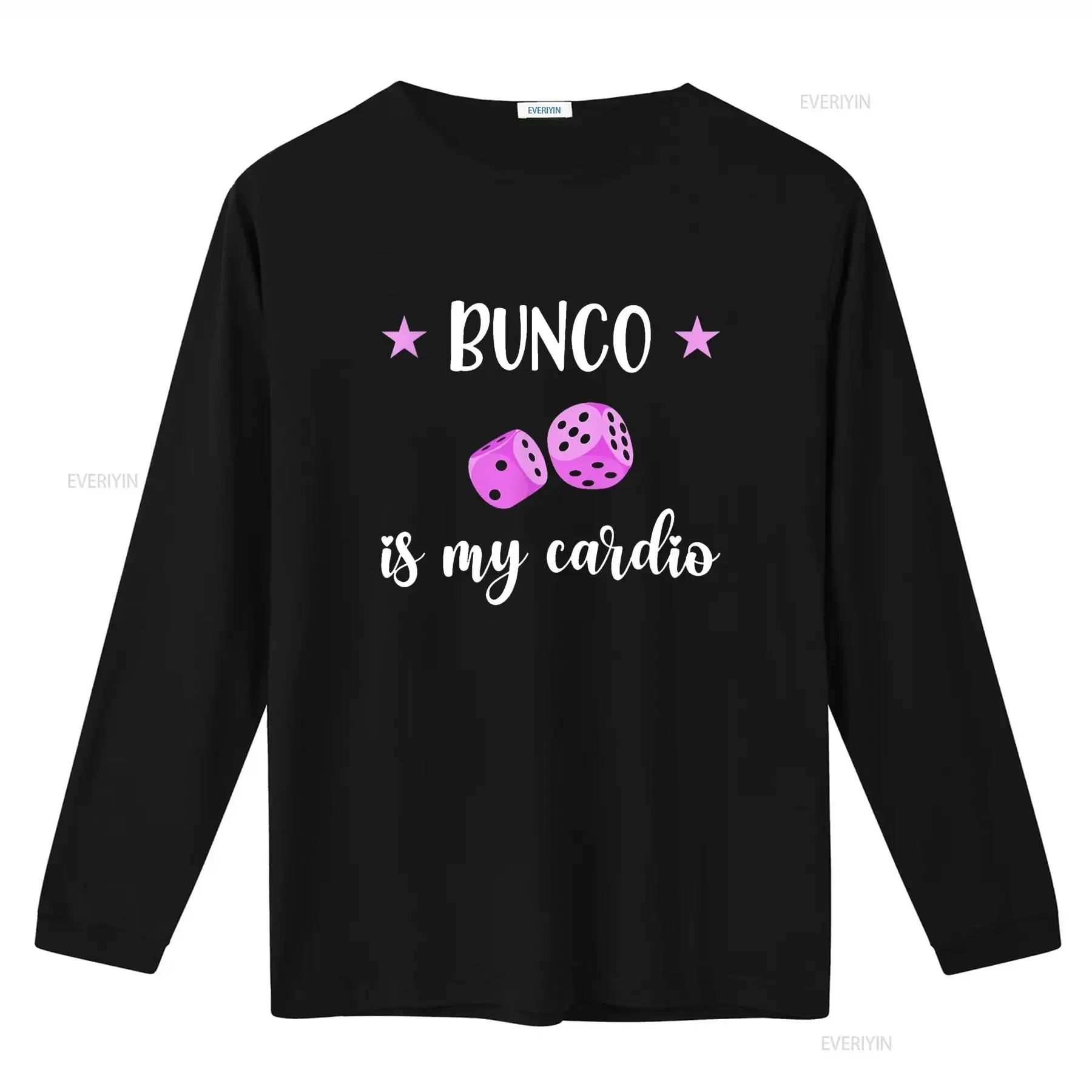 تي شيرت Bunco Is My Cardio تي شيرت عتيق مغسول وممتد وناعم ومصمم جرافيك أنيق ملابس علوية للارتداء اليومي مريح