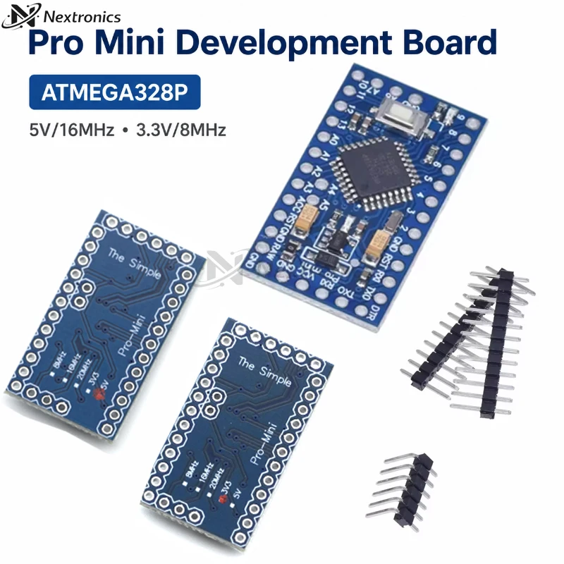 1/3/5/10PCS Pro Mini 328 Mini ATMEGA328P ATMEGA328P-AU ATMEGA328PB 3.3V 8MHz 5V 16MHz Development Board for Arduino