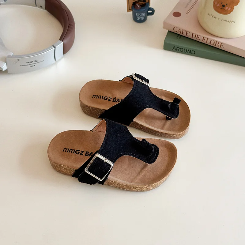 

Boy Girls Mid Large Slippers Baby Shoes New Style Summer Children's Fashion Flip Flops Girls Thong Beach Slippers Kids' Sandals
