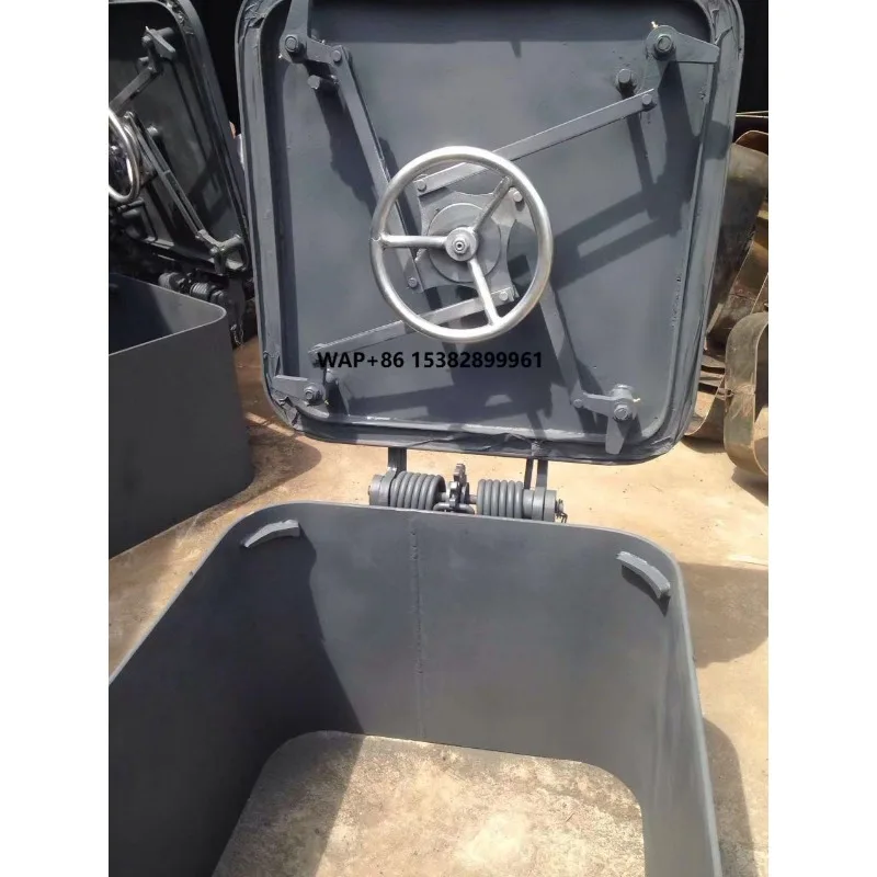 New High Quality Small Marine Watertight Eco-friendly Hatch Cover Steel with Durable Hinge for Ship
