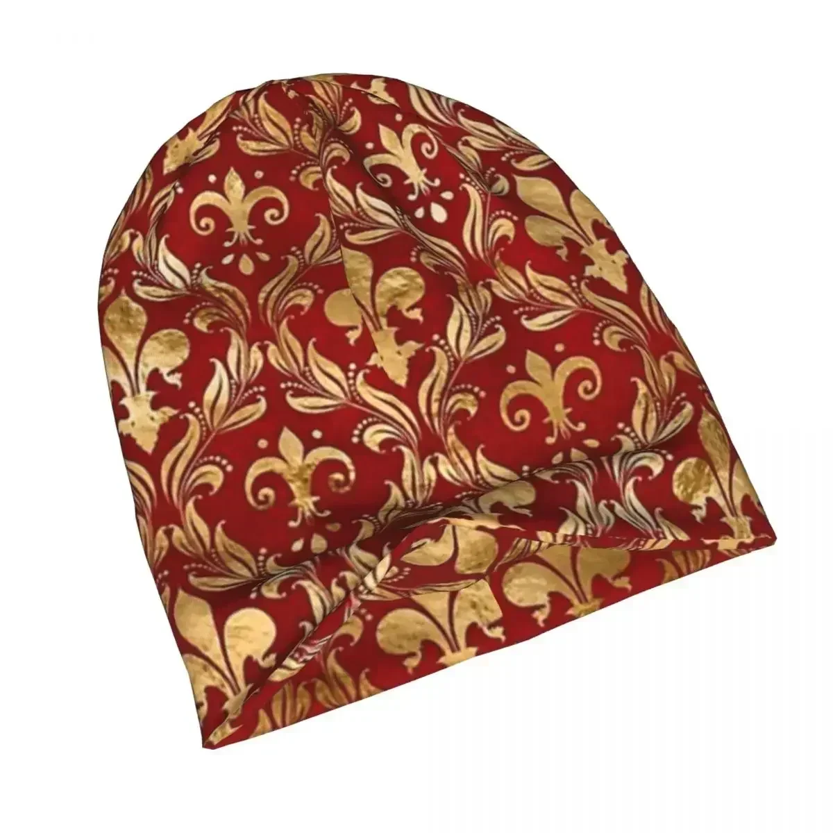 Gorros De punto con símbolo De flor De lirio De Florencia para hombres y mujeres, gorros De bandera, gorros cálidos, gorros De otoño e invierno