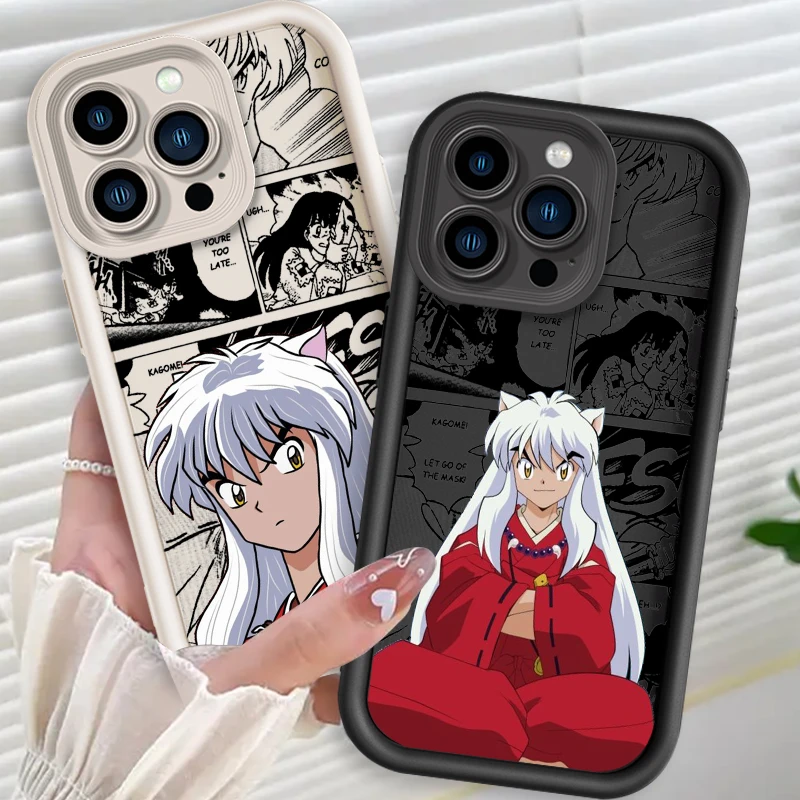 Inuyasha Anime Comics Art Eye Ladder For Apple iPhone 15 14 13 12 11 XS XR X Pro Max Plus TPU Phone Case