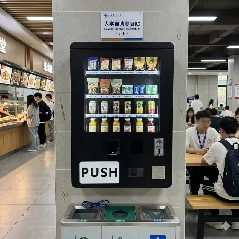 Mini Condom Vending Machine Age Verification ID Reader Snack Tissue Sanitary Napkin Daily Goods Self-Service Wall Mounted