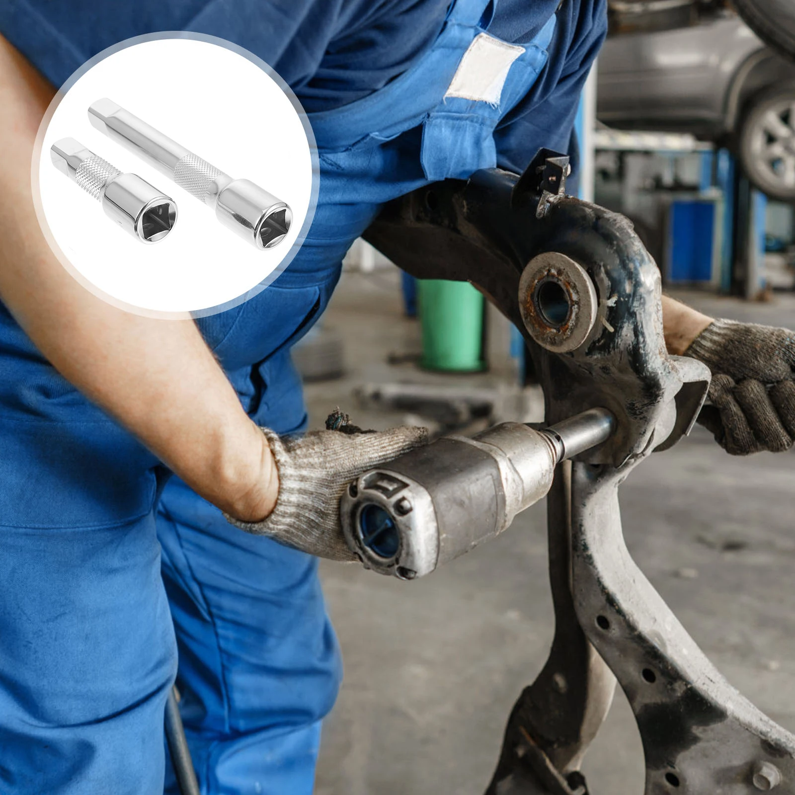 

4pcs Ratchet Wrench Connecting Rods Extension Tool Made of Chrome Vanadium Steel Durable Safe Long Lasting Home Repair Shop Use