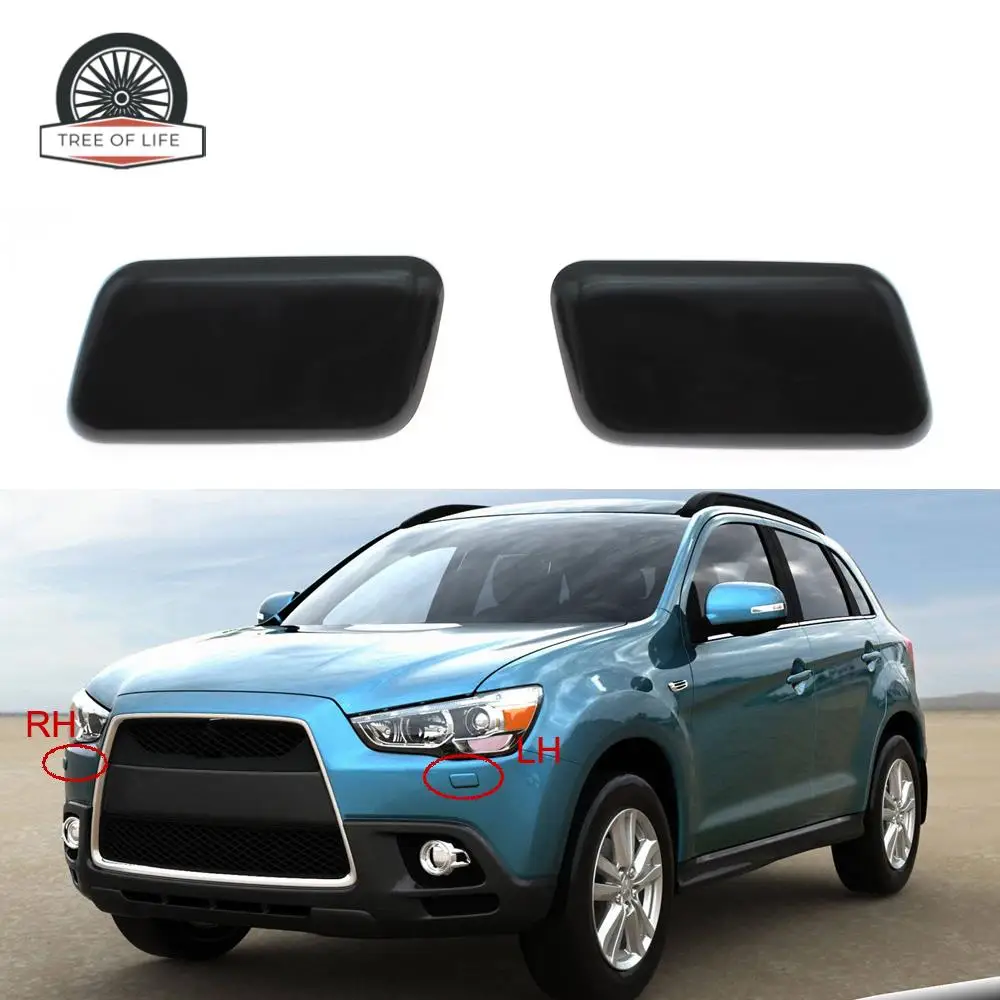 For Mitsubishi ASX 2010 2011 2012 2013 2014 2015 Front Bumper Headlight Washer Spray Nozzle Jet Cover Cap 8265A628ZZ 8265A627ZZ