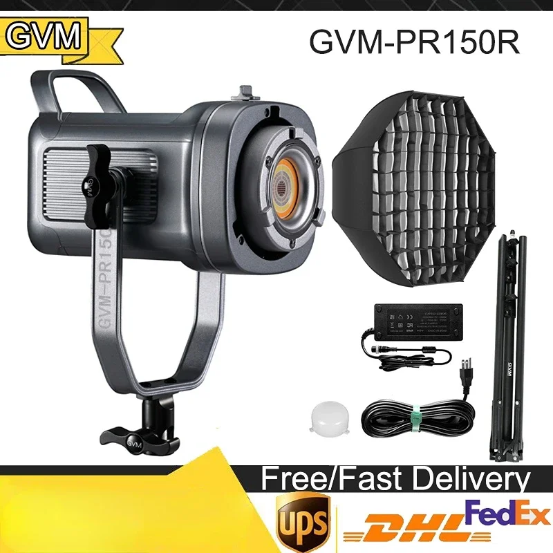 

GVM 150W LED Video Light 2700K~7500K RGB Photography Studio Light Kit With Softbox Lamp; Stand For YouTube Videos Shoot
