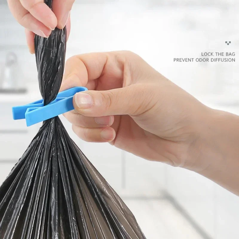 4Pcs Waste Basket Can Fixation Clip Kitchen Bathroom Organizer Household Storage Clamp Clip Garbage Bin Clip Sealing Tools New