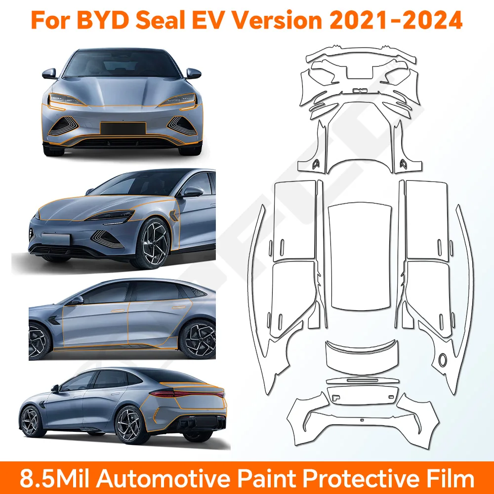 

9Mil PPF 2021-2024 For Seal EV Version TPU Paint Protection Film Car Body Clear Bra Pre-cut PPF Anti-scratch Resistant Cover