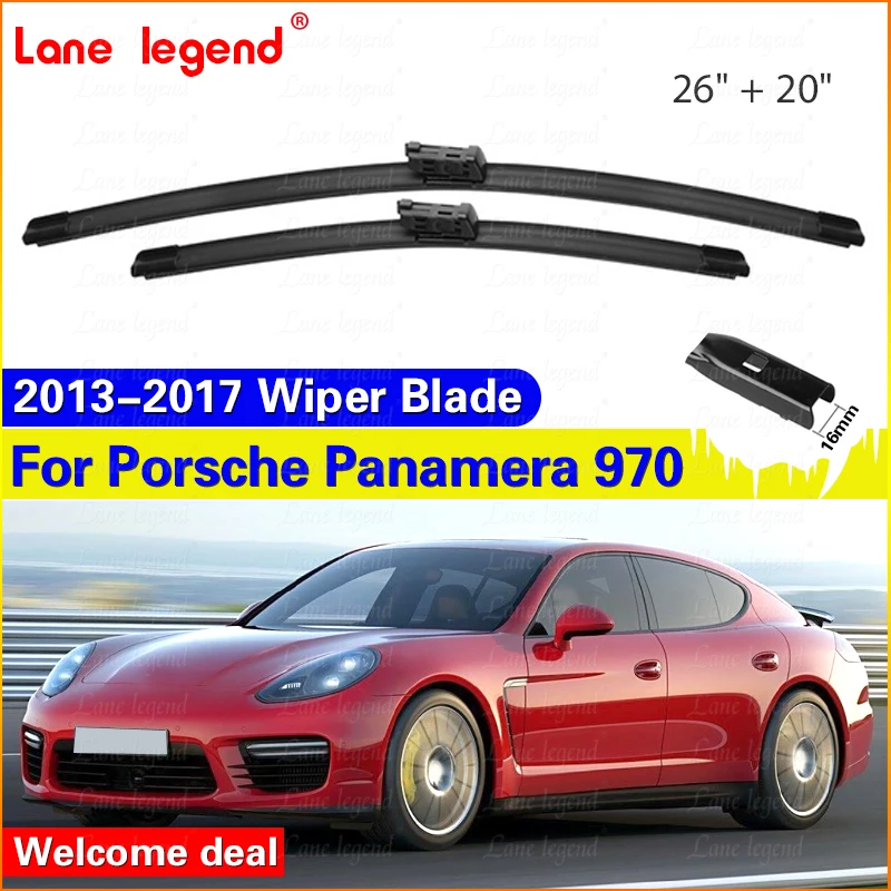 Car Wiper Blades For Porsche Panamera 970 2013 2014 2015 2016 2017 Front Windscreen Windshield Wipers Car Accessories 26