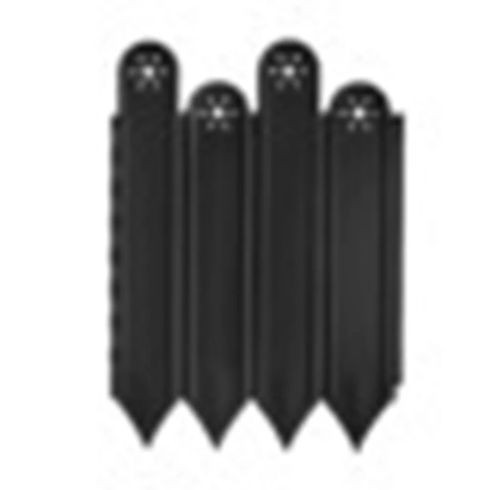 Small Garden Fence for Flower Beds and Pathways - PP Material 22-25cm Height White Black Light Brown Emerald Green